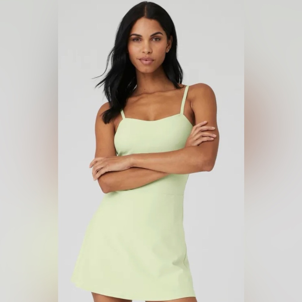 ALO yoga Courtside Sport Dress iced green tea